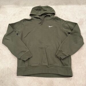 Nike Men's Olive Green Hoodie